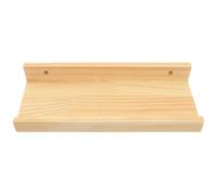 Totority Étagère Murale Flottante Compacte 3 Cm en Bois de Pin 30x12x4 | Khaki, Rangement de Petits Objets, Pose Murale, pour Pot de Fleurs et Jardinière