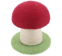 Totority Griffoir Chat l'usure, Accessoire à pour Chaton Élégant D'intérieur pour en Sisal de Champignon Rouge, Résistant