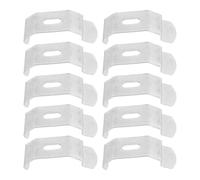 Totority Kit de Réparation de Clips en Acier Inoxydable Argenté pour Stores Verticaux, 10 Pièces, Fixation Simple et Élégante pour Fenêtres Maisons et Hôtels Couleur Couleur Aléatoire