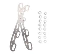 Totority Lames de Patins Remplaçables Structure Rigide Argentée en Acier Inoxydable Accessoire Indispensable pour Chaussures de Patinage Artistique et Hockey pour Pratique la Glace