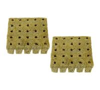 Totority Modules Hydroponiques en Laine de Roche 50 Cubes 25X25X40Mm pour Germination de Boutures et Cultures Hors-Sol en Intérieur Extérieur