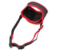 Totority Muselière pour Chien en Nylon Rouge Légère Sangle Réglable Protège-Gueule Anti-Morsure pour Petits Chiens