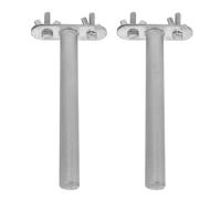 Totority Perchoir Lisse en Acier pour Cage aux Argenté Inoxydable à Oiseaux 2pcs Surface pour Broyage du Bec Adapté Calopsittes et Petits