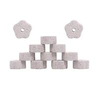 Totority Pierre à Aiguiser pour Dents de Hamster et Petits Animaux en Pierre Naturelle avec 12 Pièces, Design Créatif et Trou, Sûr pour Rongeurs et Perroquets