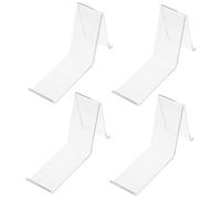 Totority Présentoir à Chaussures Range Chaussures 4 Pièces en Acrylique Transparent Gain de Place Murale Solide et Facile à Installer Rangement Pratique