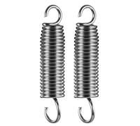 Totority Ressorts de Pédale de Batterie Argentés Lot de 2 en Acier Inoxydable pour Tambour et Ressort de Kick Accessoires Batterie