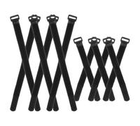 Totority Sangles de Stabilisation de Roue de Vélo Accessoire pour Vélo Réglables et Pratiques Lot de 12 en Nylon Noir pour Fixation Sécurisée Porte-vélos