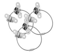 Totority Sets de Sangles de Sécurité Anti-basculement Lot de 3 en Acier Inoxydable Accessoires Vis Autoforeuses et Chevilles pour Meubles Protection pour Garçon et Filles