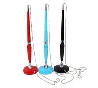 Totority Stylo à Bille Rotatif Lot de 2 pour Bureau Support, Plastique Robuste Écriture Fluide Couleur Aléatoire pour Écoles et Halls D'hôtel