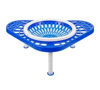 Totority Support Triangulaire en Plastique Bleu Fixation Suspendue, Stabilisateur Pratique et Accessoires d'oiseaux pour Nid de Pigeon pour Pigeonnier