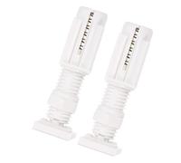 Totority Supports de Fixation 2pcs pour Stores Vénitiens en Plastique Blanc Installation Facile sans Perçage, Contrôle Lumineux Ajustable, Accessoires pour Bureau et Logement Temporaire