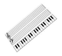 Totority Tableau Blanc Réutilisable Magnétique Portée Musicale Effaçable à Sec en Caoutchouc Planificateur Magnétique et Gain de Place pour Réfrigérateur