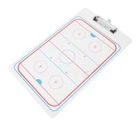 Totority Tableau Coaching Hockey sur Glace Ajustable Surface Effaçable en PVC Blanc pour Entraînement Terrain et Stratégie D'équipe