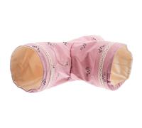 Totority Tunnel pour Cochons D’Inde, Jouet Créatif à Trois Passages Rose | Polyester Stable, pour Lapins et Cochons D’inde, Garde L’activité, Limite L’ennui au Quotidien