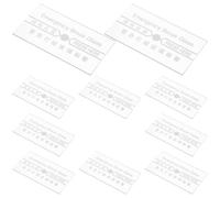 Totority Vitre de Remplacement en Verre pour Alarme Incendie Manuelle, Lot de 10 Pièces, Installation Rapide, Compatible Universellement, pour Réparations D'urgence
