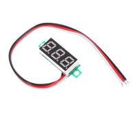 Totority Voltmètre Numérique à Affichage LED Précis, Module Ampèremètre-voltmètre Dc4-30v 0-10a sans Coque Câble, Plastique et Métal pour Test Électrique