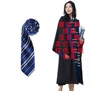 TOTOY Cape de Serdaigle de magicien et cravate Serdaigle, robe de magicien pour adultes 93203(XL)