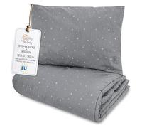 Totsy Baby Couette Enfant en Coton 90x120 Couverture pour Bebe Parure Duvet pour lit bébé 90 x 120 cm et Oreiller 60 x 40 cm Oeko-Tex Galaxie