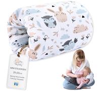Totsy Baby Coussin Allaitement Bebe 20 cm - cousinettes Brassard d'allaitement pour bébé Petit oreillier de Grossesse et Nursing Breastfeeding Pregnancy PillowChouettes Blanches