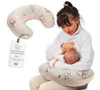 Totsy Baby Coussin Allaitement et Grossesse 130 cm- Coussins d'allaitement Bebe et Oreiller de maternité pour Femme Enceinte Minky Petit oreillers Maternite Oeko-Tex Girafes