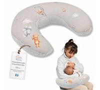 Totsy Baby Coussin Allaitement et Grossesse 130 cm- Coussins d'allaitement Bebe et Oreiller de maternité pour Femme Enceinte Minky Petit oreillers Maternite Oeko-Tex Ours en Peluche