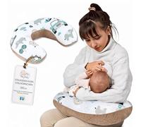 Totsy Baby Coussin Allaitement et Grossesse 130 cm - Coussins d'allaitement Bebe et Oreiller de maternité pour Femme Enceinte Coton Petit oreillers Maternite Oeko-Tex Afrique Kaki