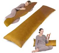 Totsy Baby Coussin de Grossesse pour Dormir 145 cm - traversin Plat ou Oreiller de Corps Coussins maternité et d’Allaitement idéal pour Femme Enceinte oreillers Long et Confortable