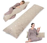Totsy Baby Coussin de Grossesse pour Dormir 145 cm - traversin Plat ou Oreiller de Corps Coussins maternité et d’Allaitement idéal pour Femme Enceinte oreillers Long et Confortable Oeko-Tex