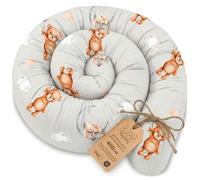 Totsy Baby Oreiller Corps Dormeur Latéral 400 cm Coton Oeko-Tex Long Coussin Ergonomique Respirant Lavable de Couchage Soutien Cou Confort Ours en Peluche