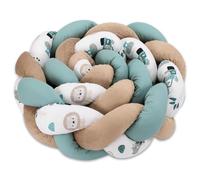 Totsy Baby Coussin Doudou Enfant Décoration 200 cm - Moelleux Tressé Coton Minky Afrika Blau pour Chambre d'Enfant