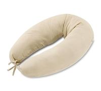 Totsy Baby Coussin pour Dormir sur Le côté 190cm - traversin Plat de Grossesse Oreiller de Corps idéal pour Le Repos et Le Bien-être des Futures Mamans en Forme de C Mousseline Oeko-Tex