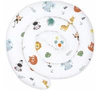 Totsy Baby Coussin serpentin XXL Roulé de lit Bordure - 150 cm - d’Allaitement décoratif Protection Bord Serpent XL Fait Main Motif Safari Certificat Oeko-Tex
