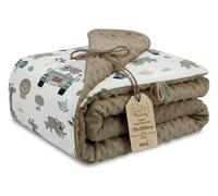 Totsy Baby Couverture Bebe Couverture d'hiver 100x75 cm Polaire Hiver Double Face - Minky Coton Chaude Douce câline Douillette Enfant Naissance -Nouveau-né réversible Afrique