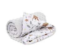 Totsy Baby Couverture Bebe Naissance d'été en Tissu Peluche 75x100 cm - Cosy Plaid Enfant de Landau et Lits bébé pour emmaillotage ou couvertures d'emmaillotage pour garçons et Filles Coton Oeko-Tex