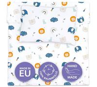 Totsy Baby Housse de Couette Enfant 100x135 cm - Coton Linge de lit pour Enfants Parure avec Housses de Couette 100 x 135 cm et taie d’Oreiller 40 x 60 cm pour bébé Lits Oeko-Tex