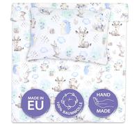 Totsy Baby Housse de Couette Enfant 100x135 cm - Coton Linge de lit pour Enfants Parure avec Housses de Couette 100 x 135 cm et taie d’Oreiller 40 x 60 cm pour bébé Lits Oeko-Tex