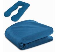 Totsy Baby Housse de Coussin de Grossesse 135cm - Oreiller de maternité et Corps Parfait pour Dormir sur Le côté et soulager Le Dos Coussins idéal pour Femme Enceinte en Forme de U Oeko-Tex