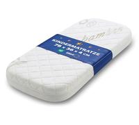 Totsy Baby Matelas Bebe - Premium pour lit Bebe Berceau couffin nacelle et Lits Parapluie 36 x 78 avec Housse Enfant Protection Contre l'humidité Ovale