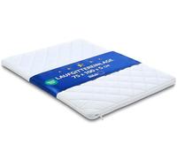 Totsy Baby Matelas de Parc rectangulaire 75x100 cm Mousse Blanc Oeko-TEX | Matelas de parc rectangulaire 75x100 cm blanc - tapis de jeu en mousse housse amovible lavable OEKO-TEX enroulable respirant