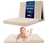 Totsy Baby Matelas Pliant Enfant Pliable - 120 x 60 cm Couchage d’Appoint Invité Couchage de Sol Chambre Enfant Matelas de Voyage Compact Léger Housse Amovible Lavable