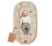 Réducteur de Lit Bébé 65x120cm Cocon en Gaufre de Coton Polyvalent pour Couffin Nid d'Ange et Naissance Girafes