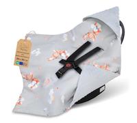 Totsy Baby Nid d'ange pour siège Auto et Poussette - Douce Couverture Minky bébé Double Face avec Capuche pour Nouveau-né - utilisable Printemps-Automne en déplacement 90×90 cm Lapin Oeko-Tex