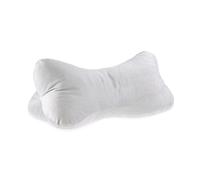 Totsy Baby Oreiller Cervical, Oreiller en os 16 x 40 cm - os de Lecture, Lavable, Oreiller de Relaxation, Oreiller de Voyage Velours Gris