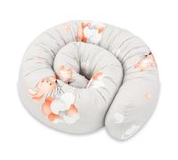Totsy Baby Oreiller Corps Dormeur Latéral 150 cm Coton Oeko-Tex Long Coussin Ergonomique Respirant Lavable de Couchage Soutien Cou Confort Lapins