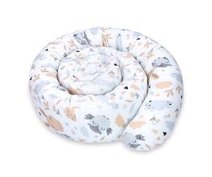 Totsy Baby Oreiller Corps Dormeur Latéral 150 cm Coton Oeko-Tex Long Coussin Ergonomique Respirant Lavable de Couchage Soutien Cou Confort Hiboux