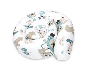 Totsy Baby Oreiller Corps Dormeur Latéral 200 cm Coton Oeko-Tex Long Coussin Ergonomique Respirant Lavable de Couchage Soutien Cou Confort Afrique