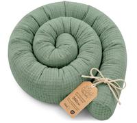 Totsy Baby Oreiller Corps Dormeur Latéral 200 cm Oeko-Tex Long Coussin Ergonomique Respirant Lavable de Couchage Soutien Cou Confort Sauge Mousseline
