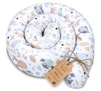 Totsy Baby Oreiller de positionnement latéral - 200 cm - Coton - Oreiller Long - Traversin de lit - Certifié Öko-Tex - Hiboux