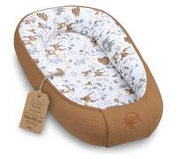 Totsy Baby Réducteur de Lit Bébé 50x90cm Cocon en Gaufre de Coton Polyvalent pour Couffin Nid d'ange et Naissance idéal pour garçons et Filles Cerf Brun