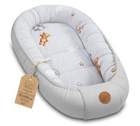 Totsy Baby Réducteur de Lit Bébé 90x50cm en Coton, Cocon Polyvalent pour Nid d'ange Couffin et Naissance Pratique et léger idéal pour Le Transport Parfait pour Filles et garçons Peluche en Coton
